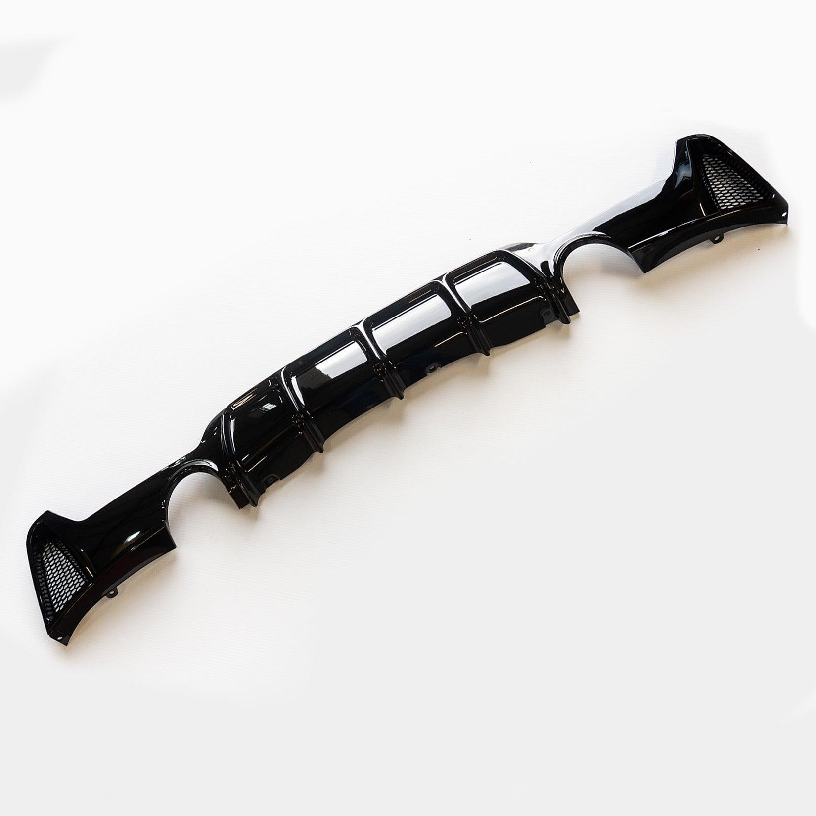 BMW 4 Series M Sport F32 F36 - Gloss Black Dual Exit Rear Diffuser - TMC Motorsport