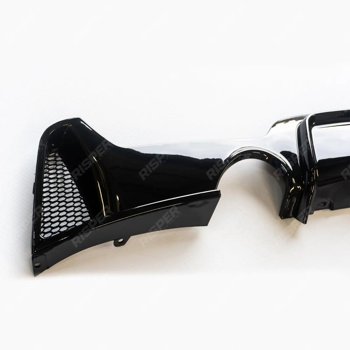 Dual Path Diffuser BMW 4 Series M Sport F32 F36 - Gloss Black Dual Exit Rear Diffuser ...