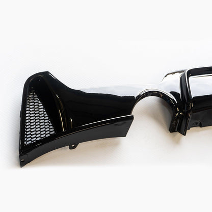 BMW 4 Series M Sport F32 F36 - Gloss Black Dual Exit Rear Diffuser - TMC Motorsport