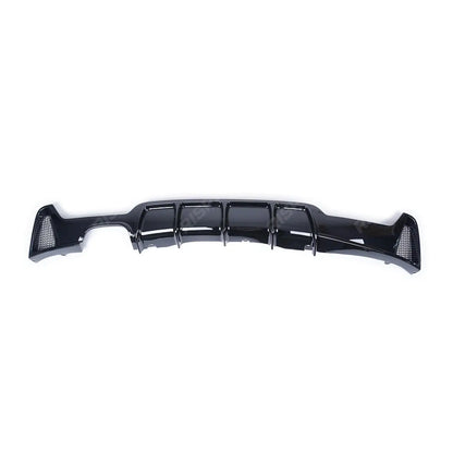 BMW 4 Series M Sport F32 F36 - Gloss Black Rear Diffuser Single Side Dual Tip