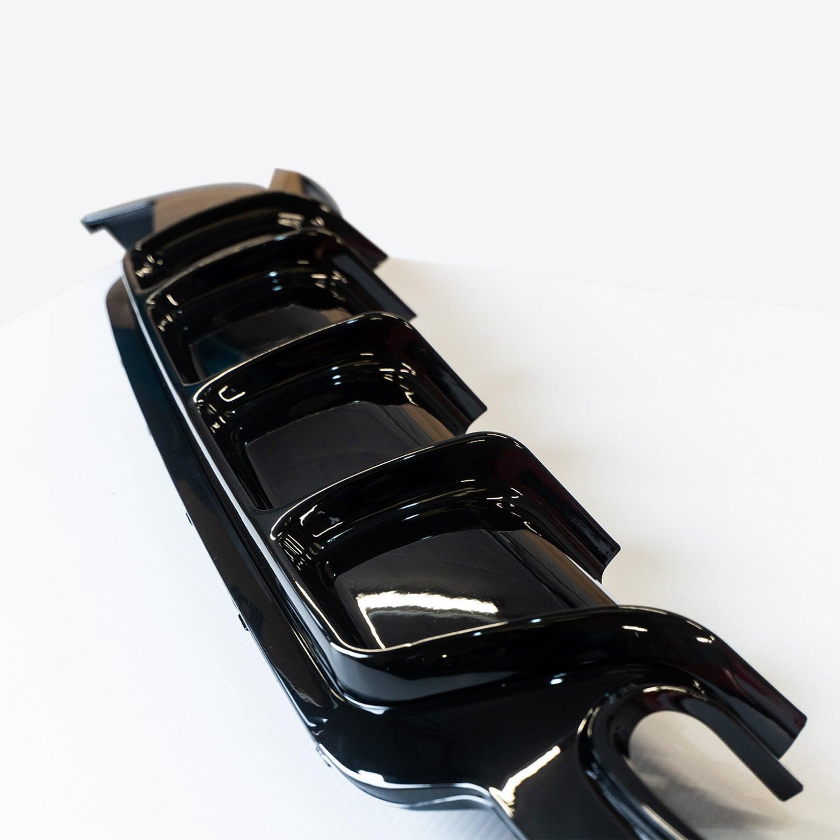 BMW 4 Series M Sport F32 F36 - Gloss Black Rear Diffuser Single Side Dual Tip - TMC Motorsport