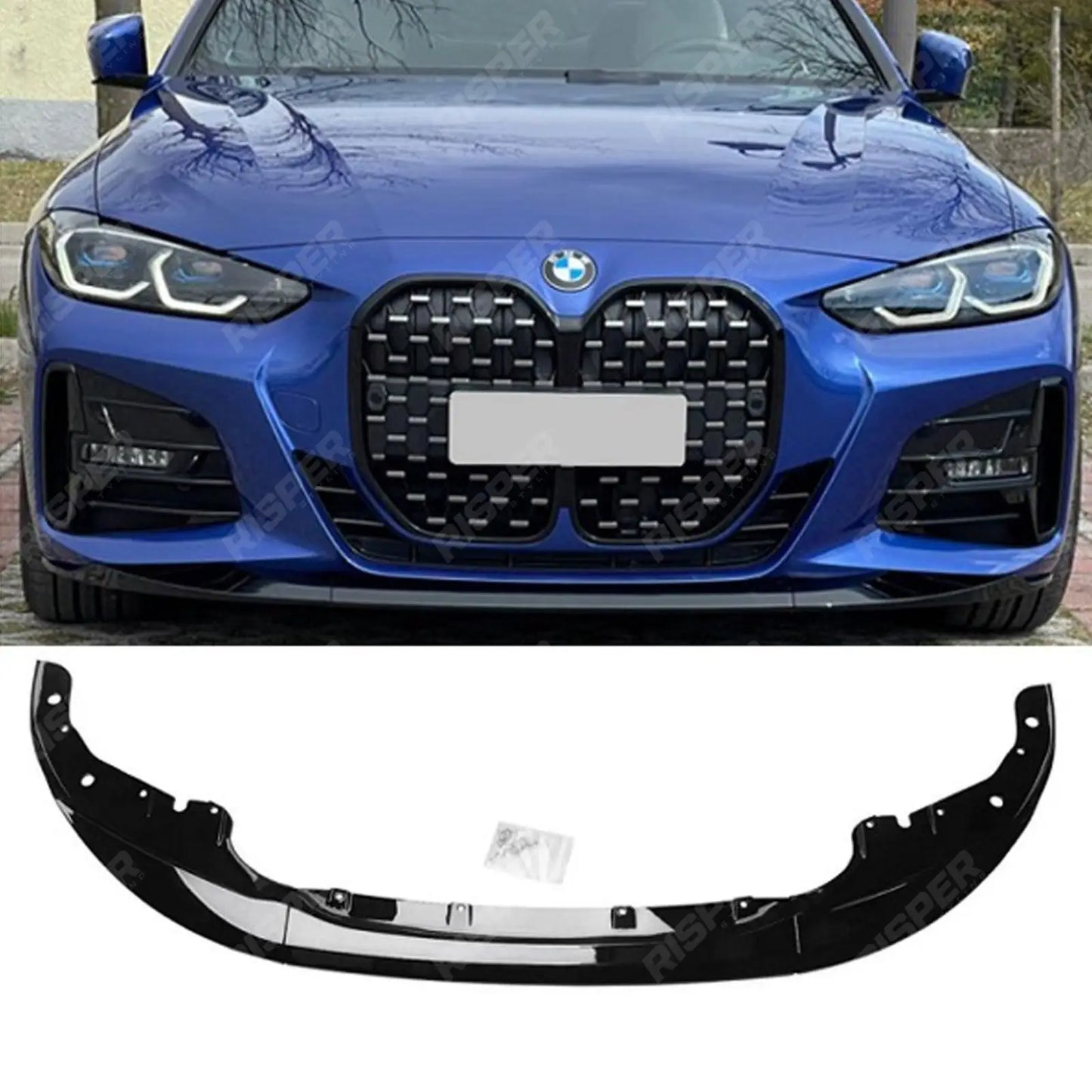 BMW 4 Series M Sport G22 G23 2020+ Front Splitter in Carbon Look