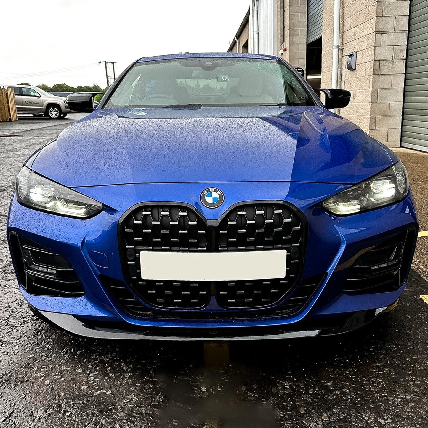 BMW 4 Series M Sport G22 G23 2020+ Front Splitter in Gloss Black - TMC Motorsport