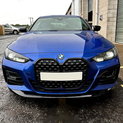 BMW 4 Series M Sport G22 G23 2020+ Front Splitter in Gloss Black - TMC Motorsport