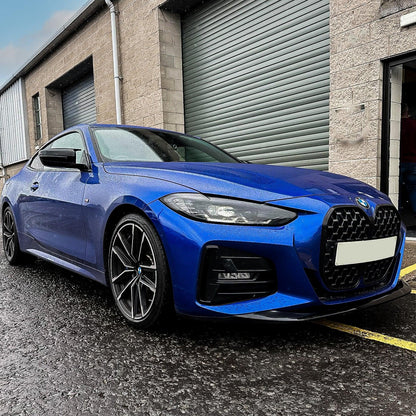 BMW 4 Series M Sport G22 G23 2020+ Front Splitter in Gloss Black - TMC Motorsport