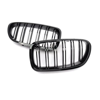 BMW 5 Series F10 2009-2017 DUAL SLAT FRONT GRILL IN GLOSS BLACK