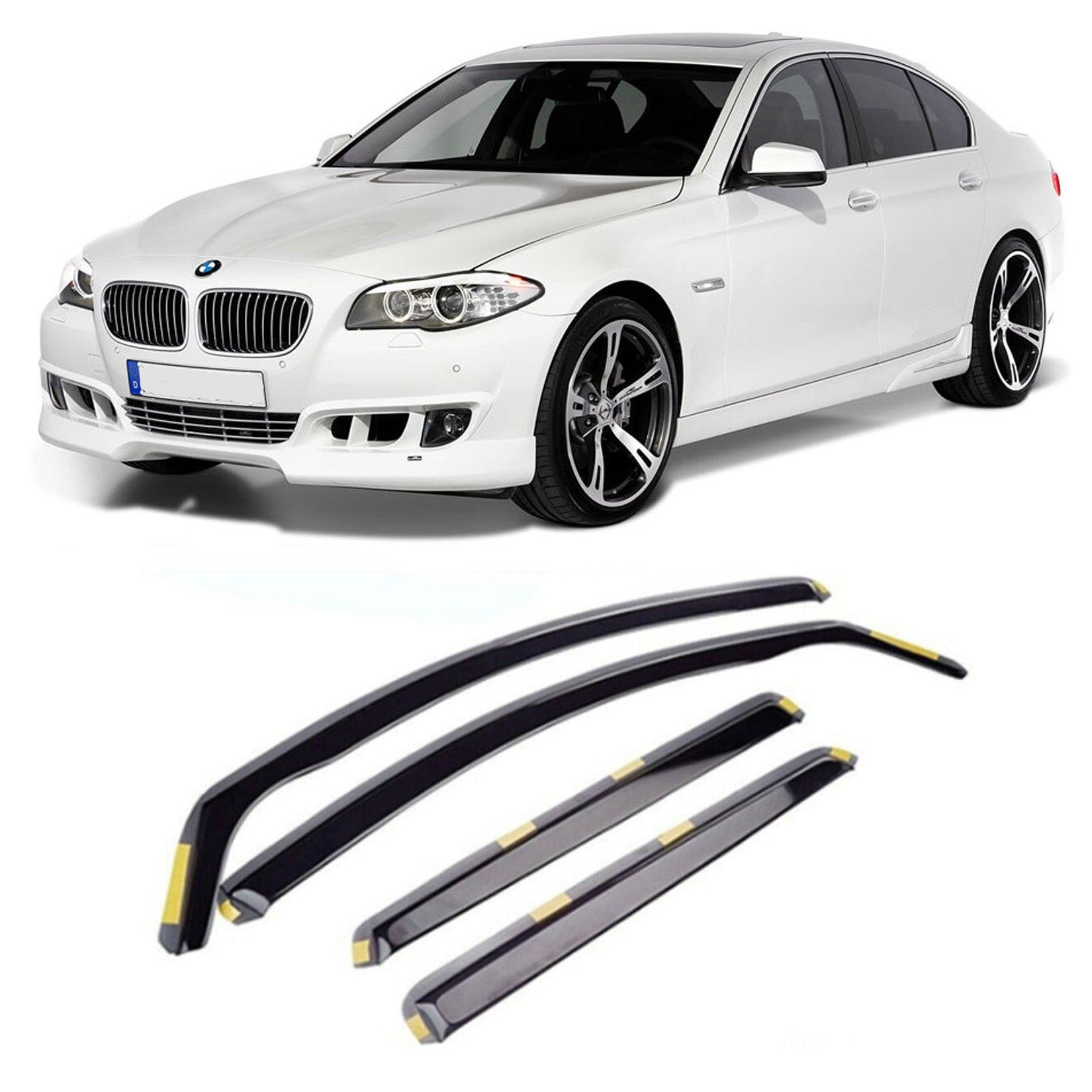 BMW 5 Series F10 2011-2016 STX Internal Wind Deflectors - 4PCS Dark Smoke - TMC Motorsport
