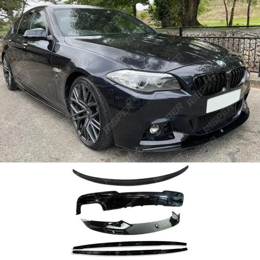 BMW 5 Series F10 F18 Aero Kit Package In Gloss Black