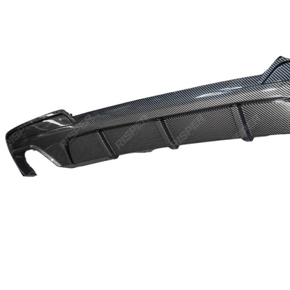 Bmw 5 Series F10 M Sport 2009-2017 Rear Diffuser In Carbon Look 00___