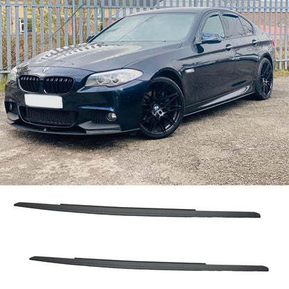 Bmw 5 Series F10 M Sport 2009-2017 Side Skirt Splitters In Matte Black - TMC Motorsport