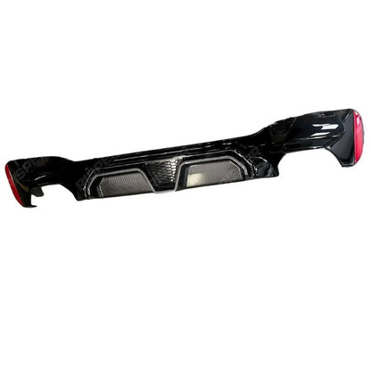 BMW 5 Series G30 G38 M Sport 2017-2024 CS Rear Diffuser In Carbon Look