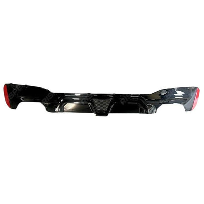 BMW 5 Series G30 G38 M Sport 2017-2024 CS Rear Diffuser In Gloss Black