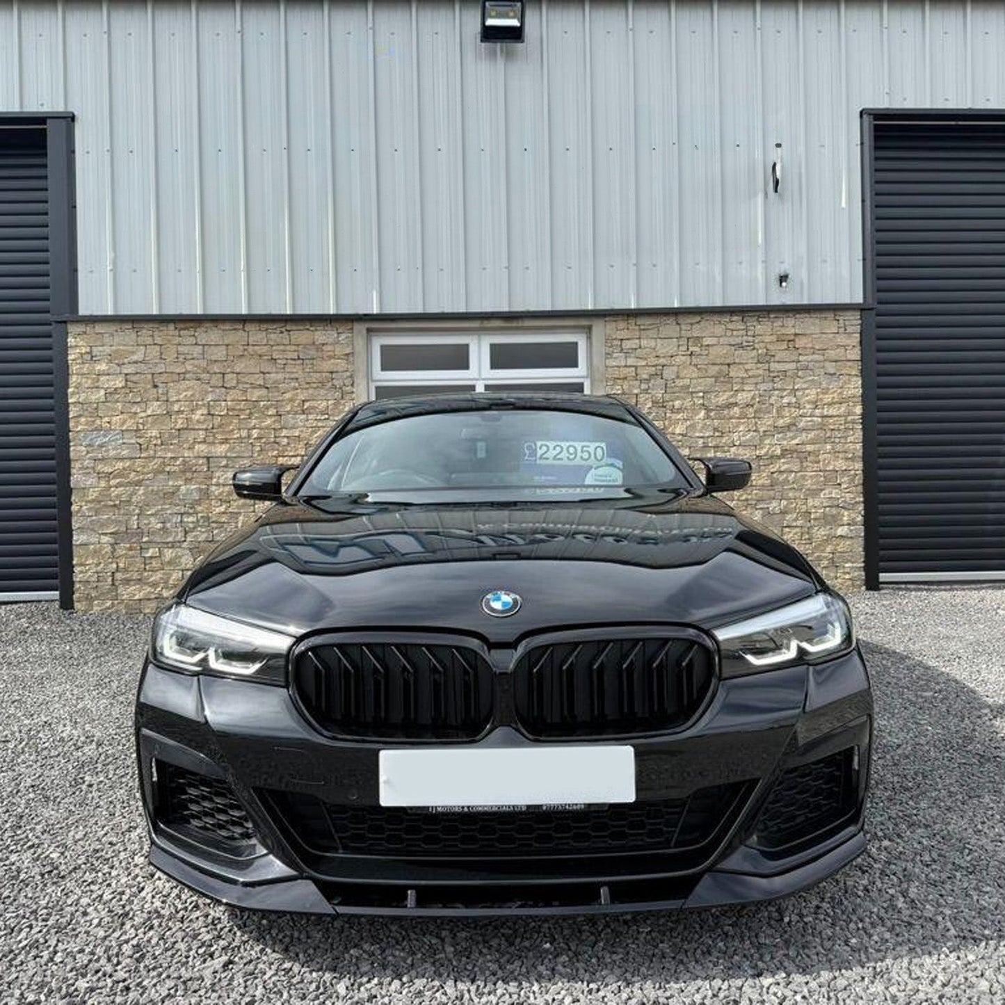 BMW 5 Series G30 M Sport LCI Facelift 2021+ Gloss Black Front Splitter Lip - TMC Motorsport