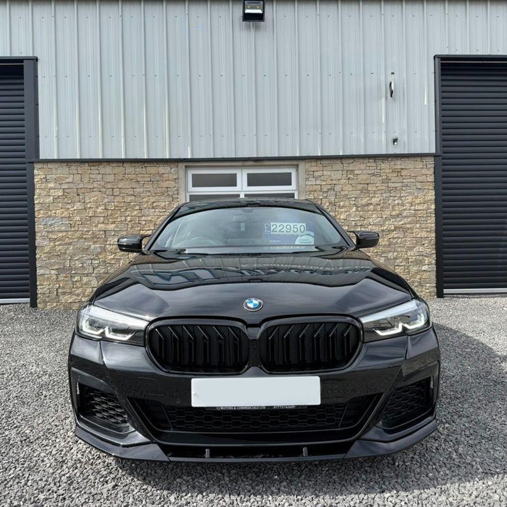 BMW 5 Series G30 M Sport LCI Facelift 2021+ Gloss Black Front Splitter Lip - TMC Motorsport