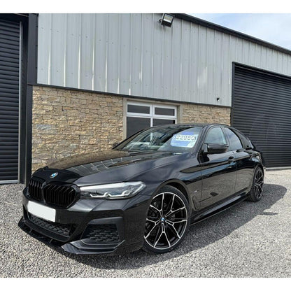 BMW 5 Series G30 M Sport LCI Facelift 2021+ Gloss Black Front Splitter Lip - TMC Motorsport
