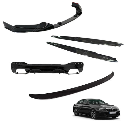 BMW 5 Series G30 M Sport Pre LCI 2017-2020 Full Gloss Black Aero Body Lip Kit