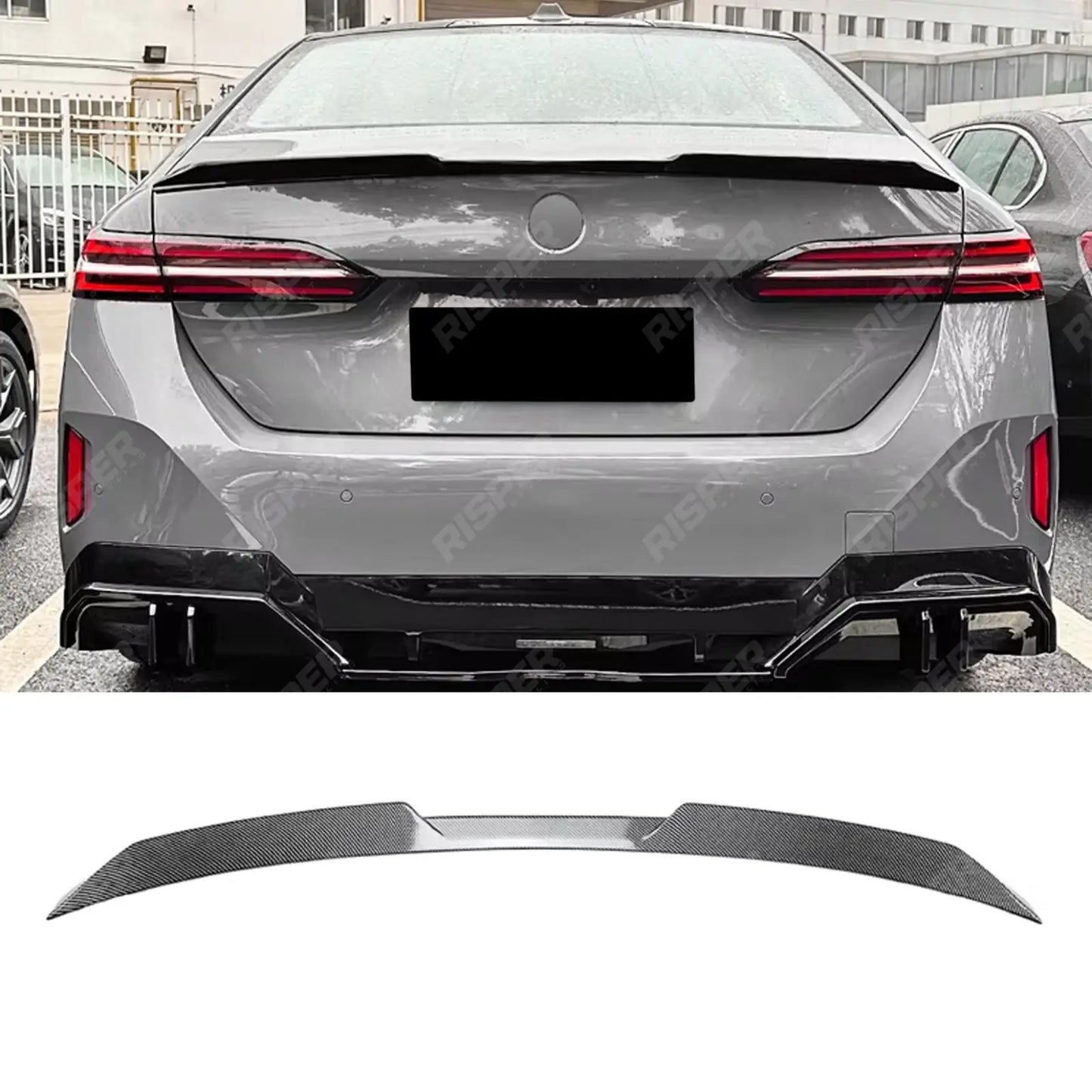 BMW 5 Series G60 2024 On M Performance Spoiler In Carbon Look