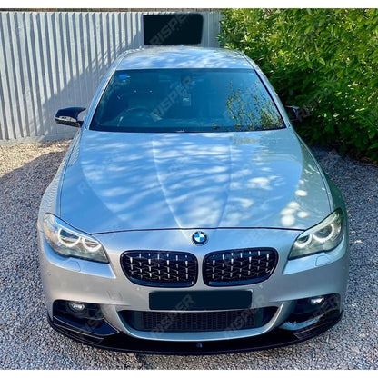 BMW 5 Series M Sport F10 2010-2017 - Front Splitter - Gloss Black