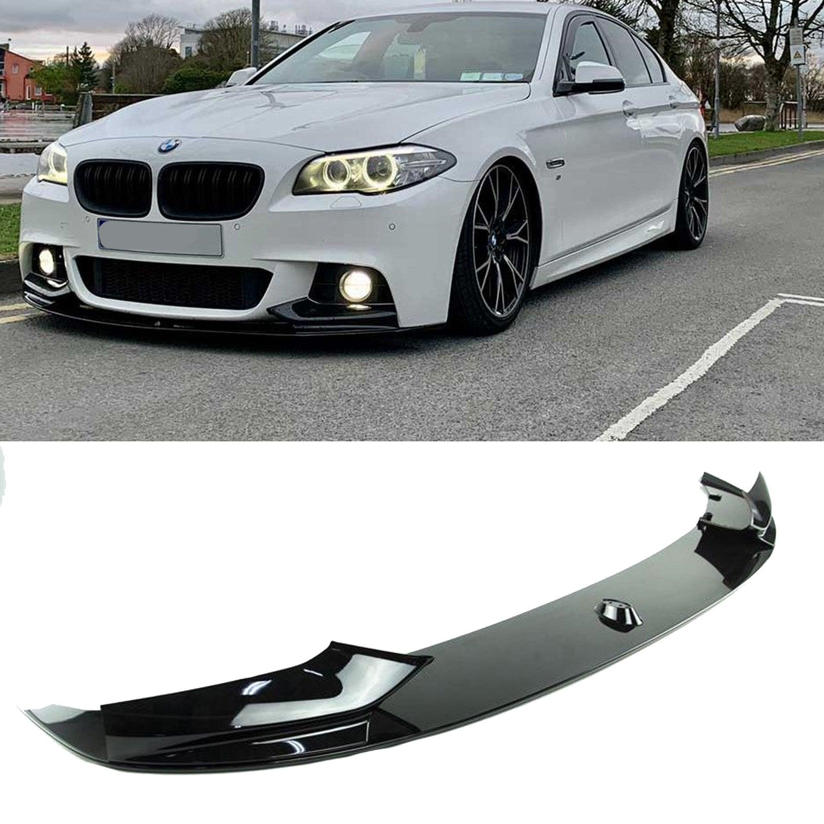 BMW 5 Series M Sport F10 2010-2017 - Front Splitter - Gloss Black - TMC Motorsport