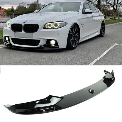 BMW 5 Series M Sport F10 2010-2017 - Front Splitter - Gloss Black - TMC Motorsport