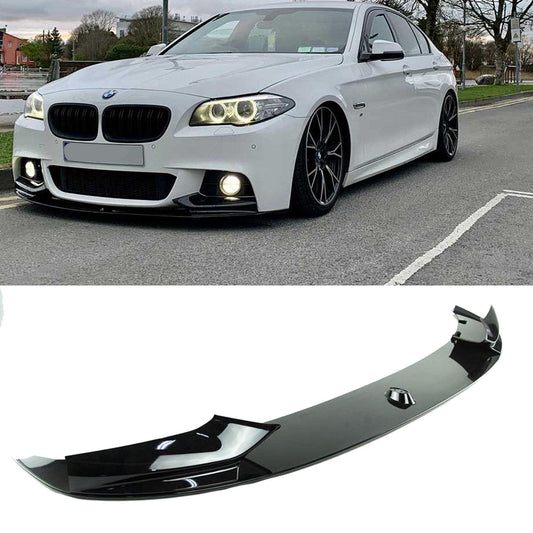BMW 5 Series M Sport F10 2010-2017 - Front Splitter - Gloss Black - TMC Motorsport