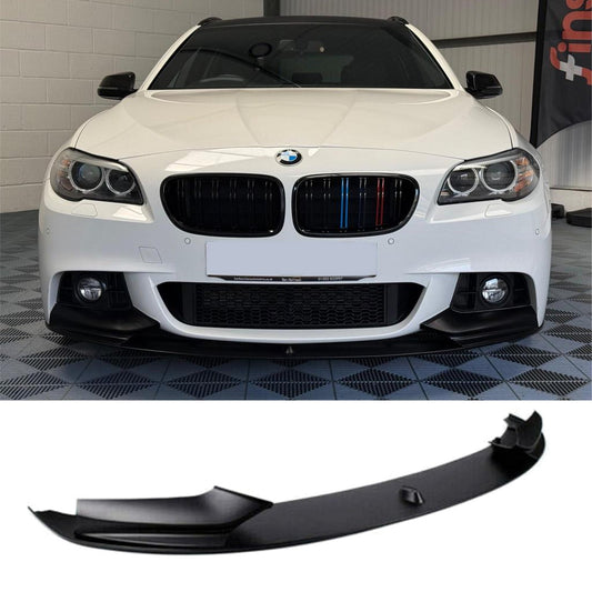 BMW 5 Series M Sport F10 F11 2009-2017 - M Performance Front Splitter in Matte Black - TMC Motorsport