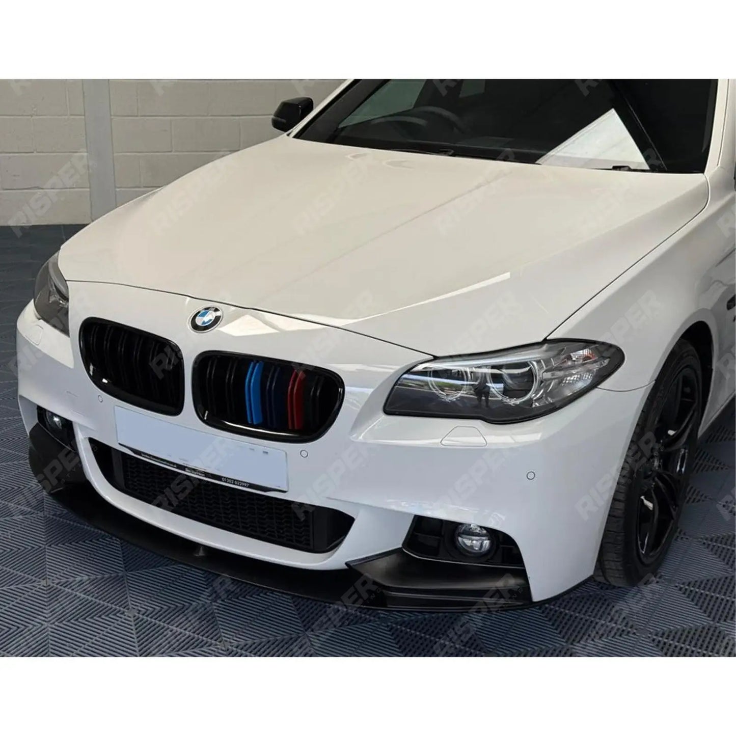 BMW 5 Series M Sport F10 F11 2009-2017 - M Performance Front Splitter in Matte Black