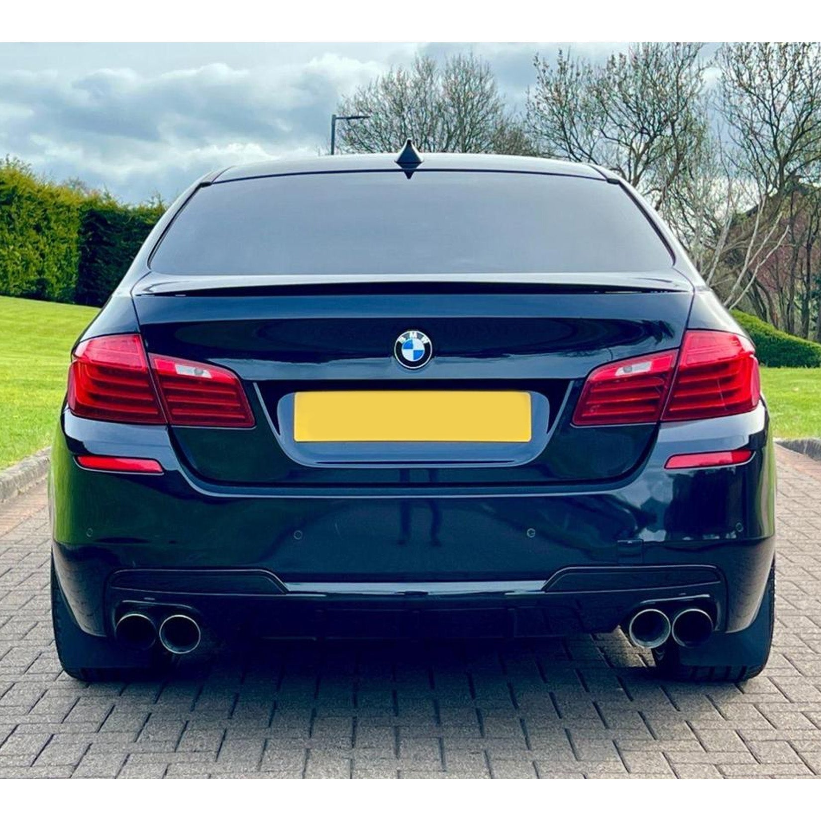 BMW 5 Series M Sport F10 F11 - Gloss Black Rear Diffuser with Quad Exit - TMC Motorsport