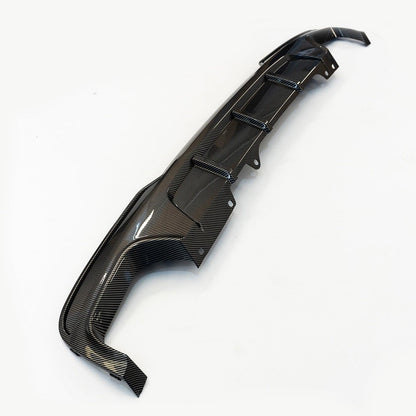 BMW 5 Series M Sport F10 F11 - Rear Diffuser with Quad Exit in Carbon Look - TMC Motorsport