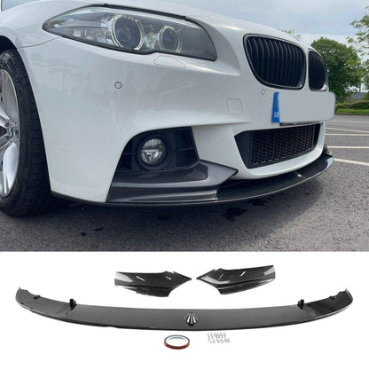 BMW 5 Series M Sport F10 F18 2010-2017 Front Splitter in Carbon Look - TMC Motorsport
