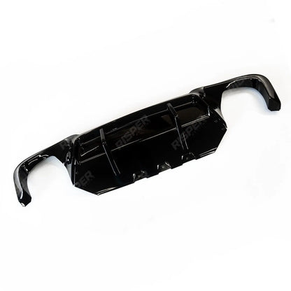 BMW 5 Series M Sport F10 F18 2011-2017 V Style Gloss Black Rear Bumper Diffuser