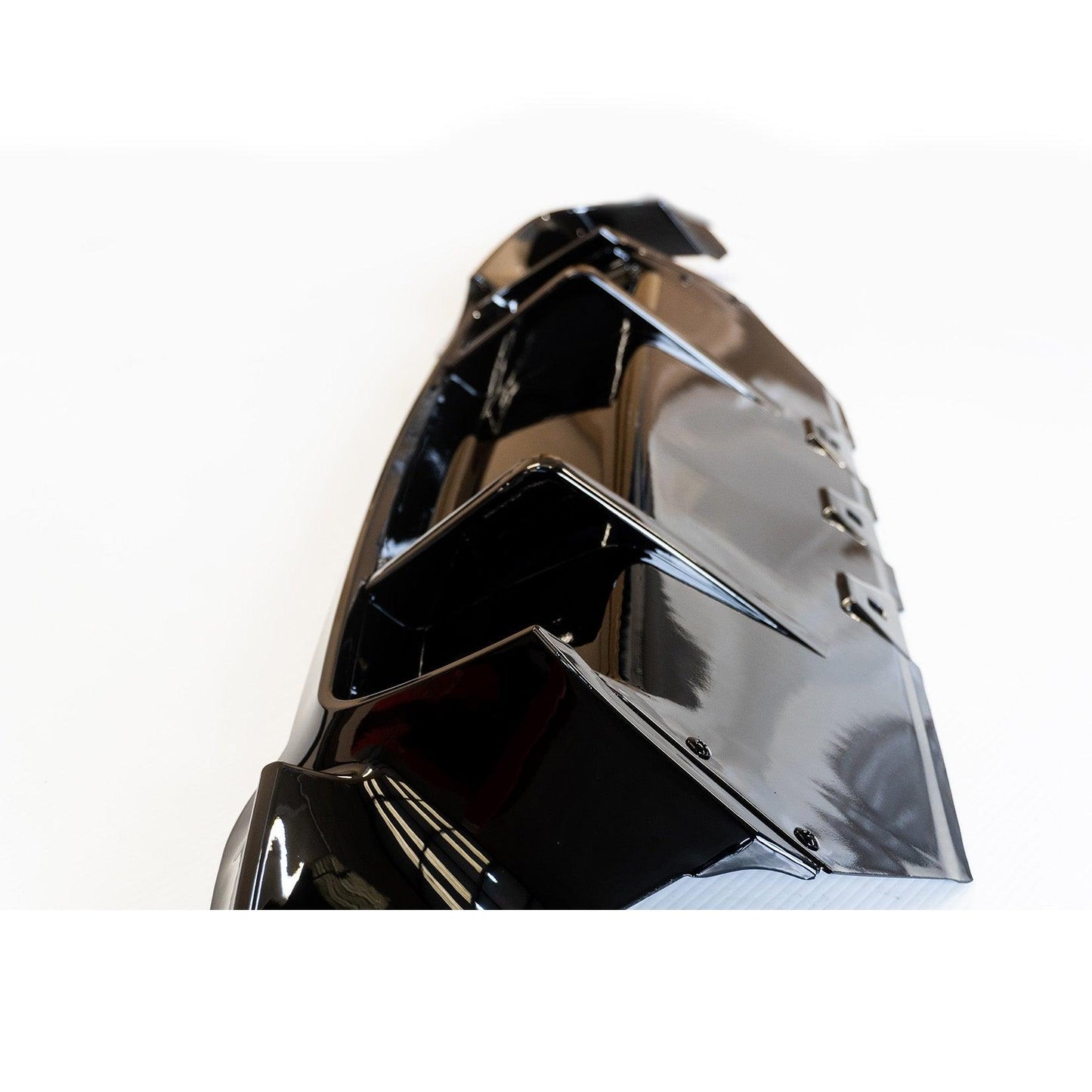 BMW 5 Series M Sport F10 F18 2011-2017 V Style Gloss Black Rear Bumper Diffuser - TMC Motorsport