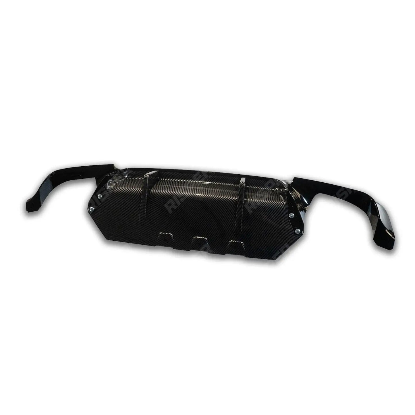 BMW 5 Series M sport F10 F18 2011-2017 V Style Rear Bumper Diffuser in Carbon Look