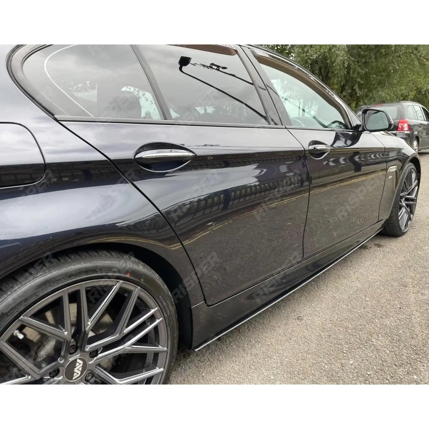 BMW 5 Series M Sport F10 F18 Side Skirt Splitters in Gloss Black