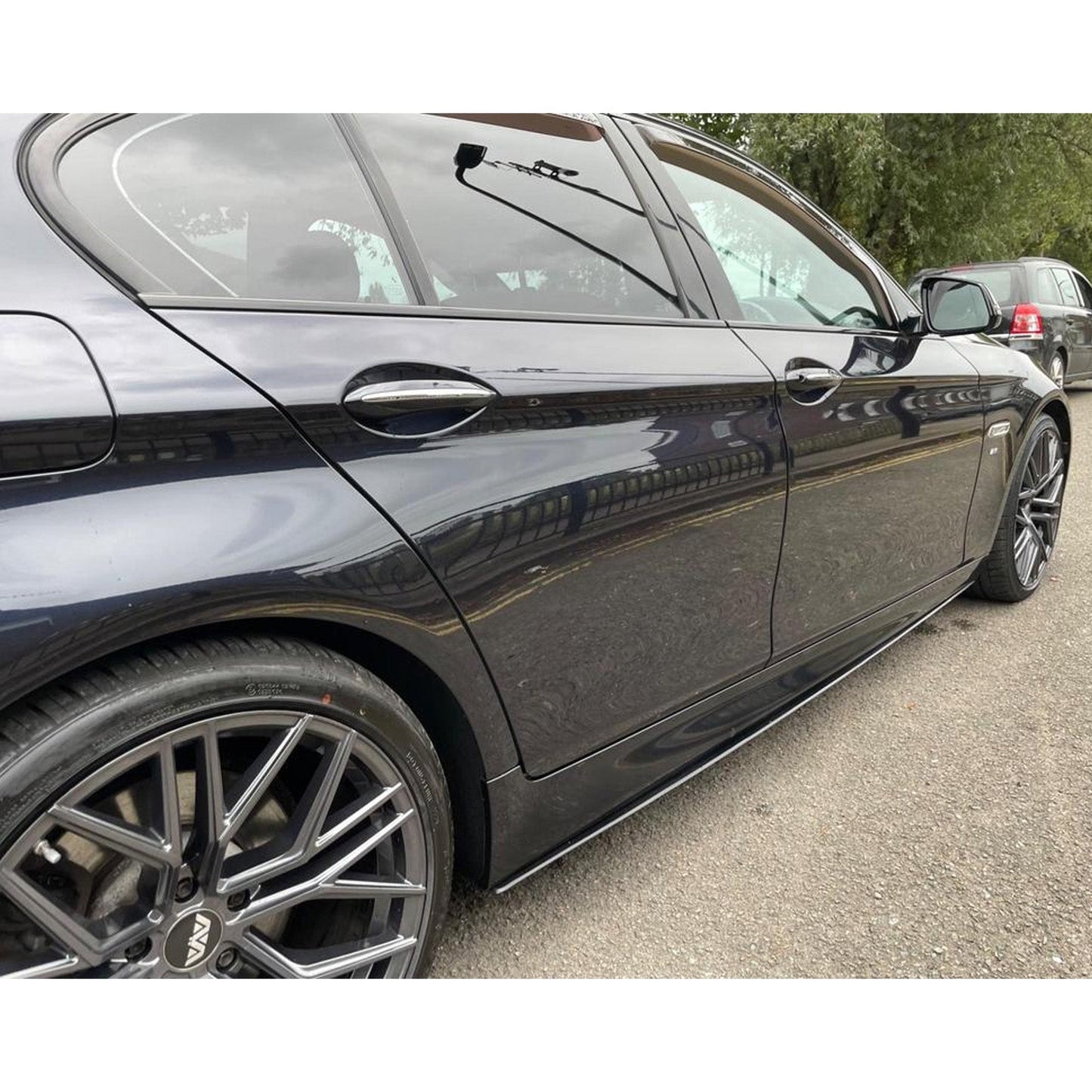 BMW 5 Series M Sport F10 F18 Side Skirt Splitters in Gloss Black - TMC Motorsport