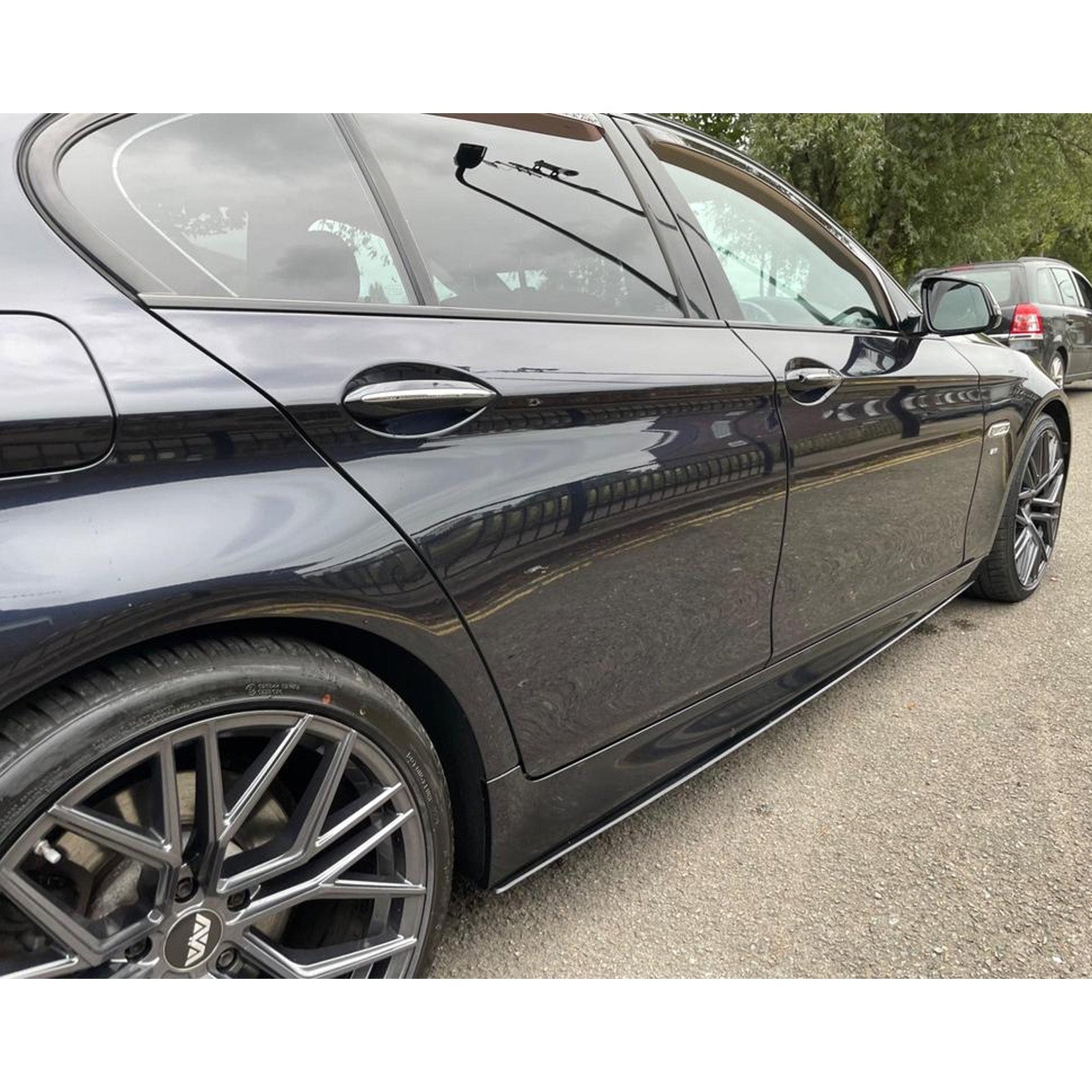 BMW 5 Series M Sport F10 F18 Side Skirt Splitters in Gloss Black - TMC Motorsport