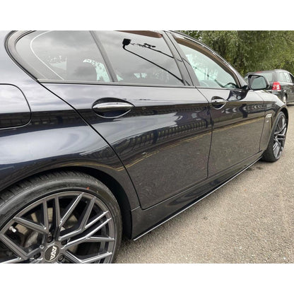 BMW 5 Series M Sport F10 F18 Side Skirt Splitters in Gloss Black - TMC Motorsport
