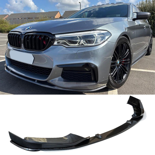 BMW 5 Series M Sport G30 G31 2017-2020 (pre-LCI) Front Splitter In Carbon Look - TMC Motorsport
