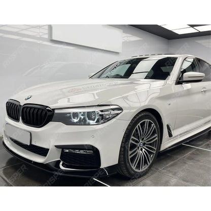 BMW 5 Series M Sport G30 G31 2017-2020 (pre-LCI) Front Splitter In Gloss Black