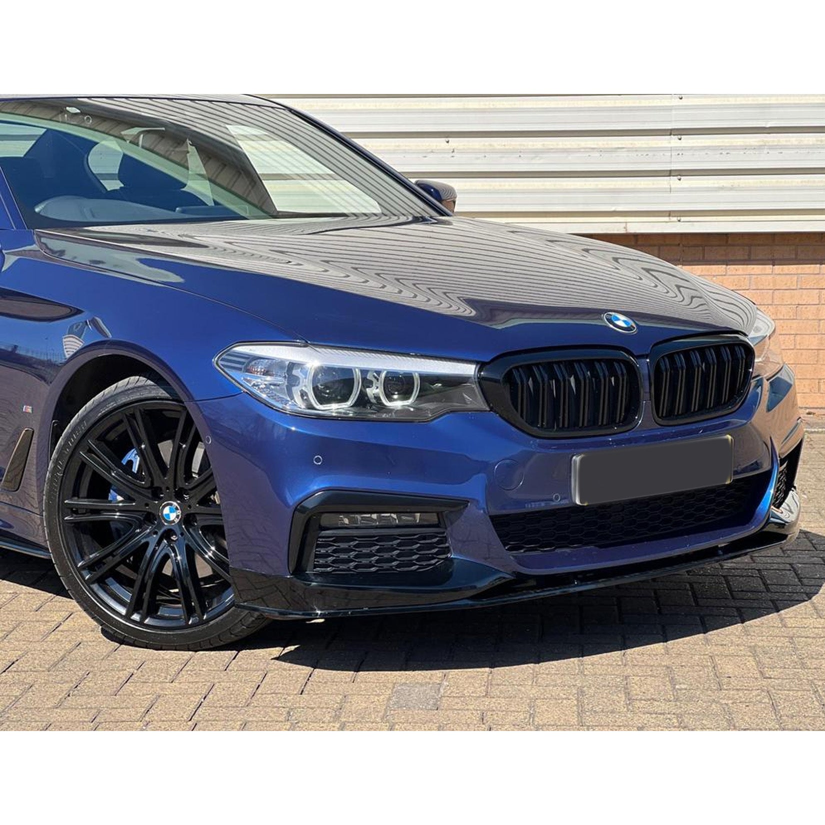 BMW 5 Series M Sport G30 G31 2017-2020 (pre-LCI) Front Splitter In Gloss Black - TMC Motorsport