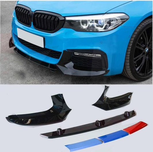 BMW 5 Series M Sport G30 G31 2017+ M5 Look Front Splitter In Gloss Black - TMC Motorsport