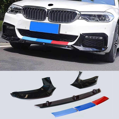 BMW 5 Series M Sport G30 G31 2017+ M5 Look Front Splitter In Gloss Black - TMC Motorsport
