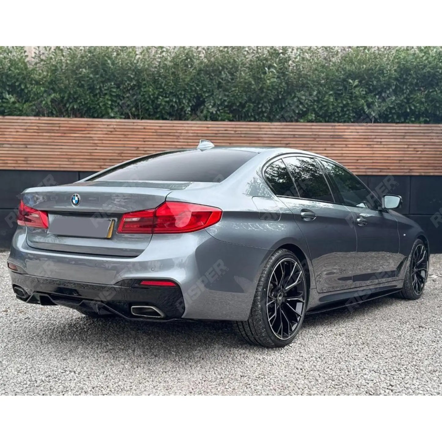 BMW 5 Series M Sport G30 G38 2017 - 2024 MP Rear Diffuser - Dual Exit Gloss Black