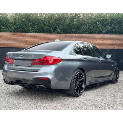 BMW 5 Series M Sport G30 G38 2017 - 2024 MP Rear Diffuser - Dual Exit Gloss Black