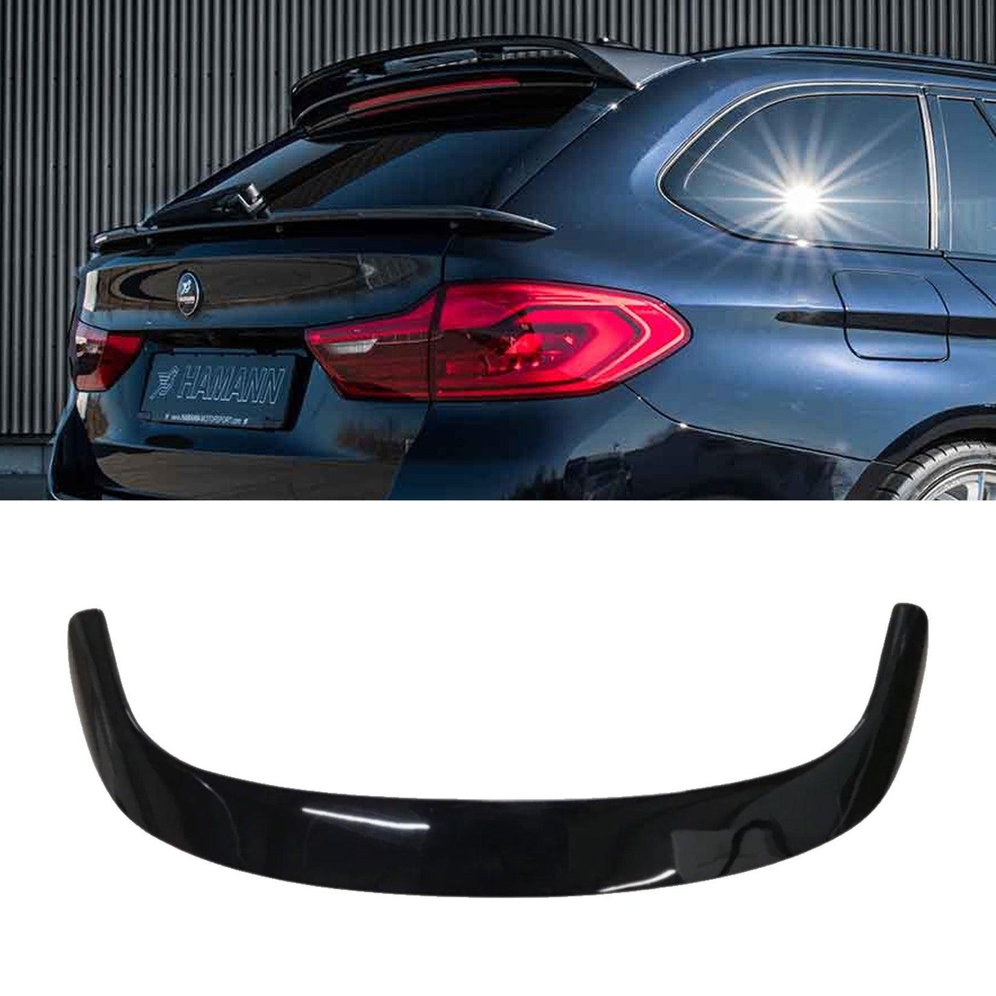 BMW 5 Series Touring G31 2017-2023 Rear Spoiler In Gloss Black - TMC Motorsport