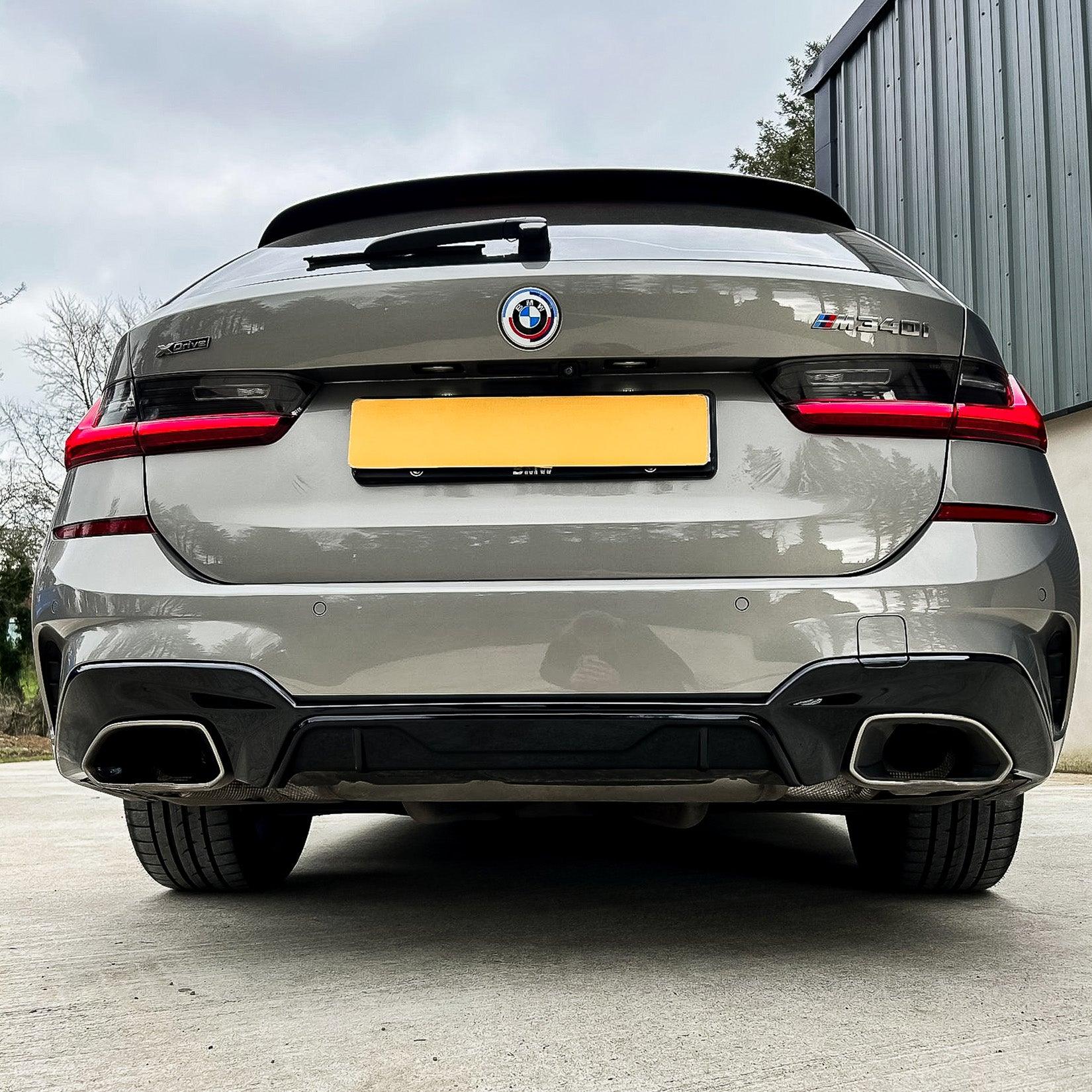 BMW G20 G21 M340i Pre-LCI 2019-2021 Gloss Black M Performance MP Rear Diffuser - TMC Motorsport