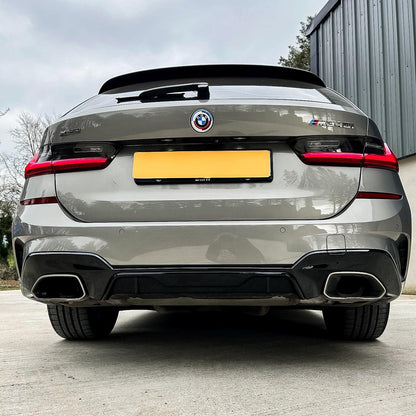 BMW G20 G21 M340i Pre-LCI 2019-2021 Gloss Black M Performance MP Rear Diffuser - TMC Motorsport