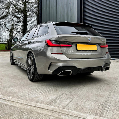 BMW G20 G21 M340i Pre-LCI 2019-2021 Gloss Black M Performance MP Rear Diffuser - TMC Motorsport