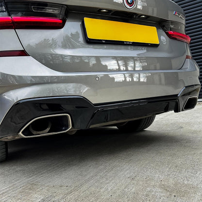 BMW G20 G21 M340i Pre-LCI 2019-2021 Gloss Black M Performance MP Rear Diffuser - TMC Motorsport