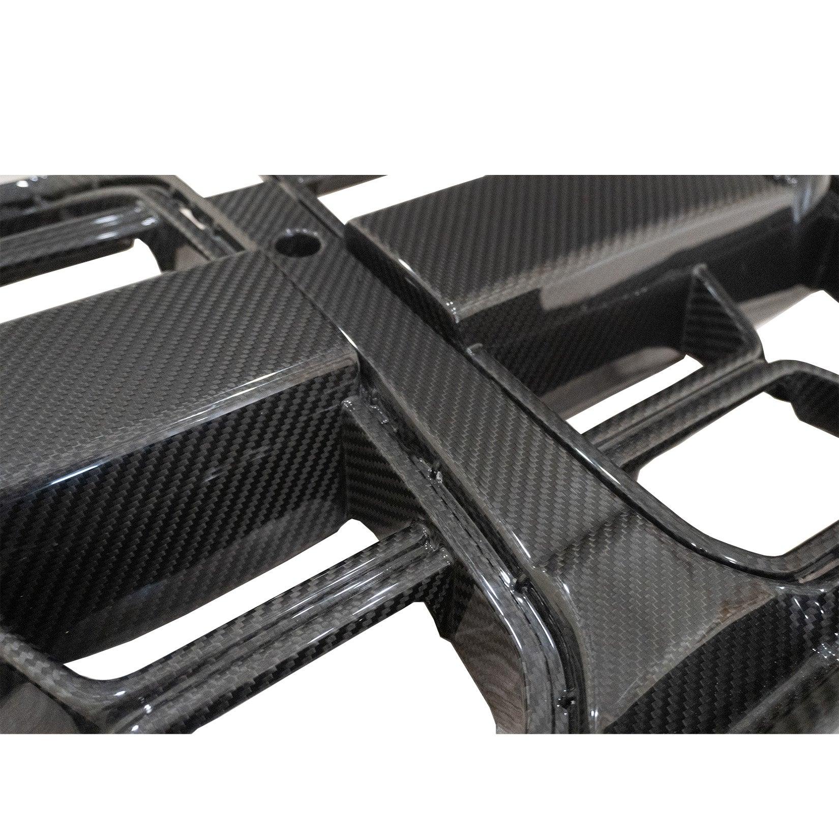 BMW G80 G81 M3 G82 G83 M4 CSL Dry Carbon Fiber Front Kidney Grill - With or Without ACC - TMC Motorsport
